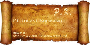 Pilinszki Kerecsen névjegykártya